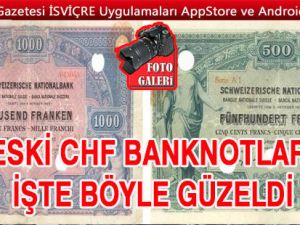 İSVİÇRE FRANKININ TÜM BANKNOTLARI