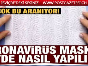 Koronavirus maskesi nasıl yapılır? İşte adım adım yapılışı...