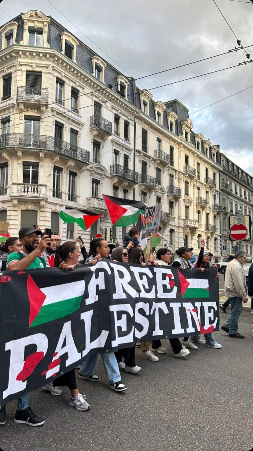 İsviçre'de Filistin'e destek gösterileri düzenlendi 3