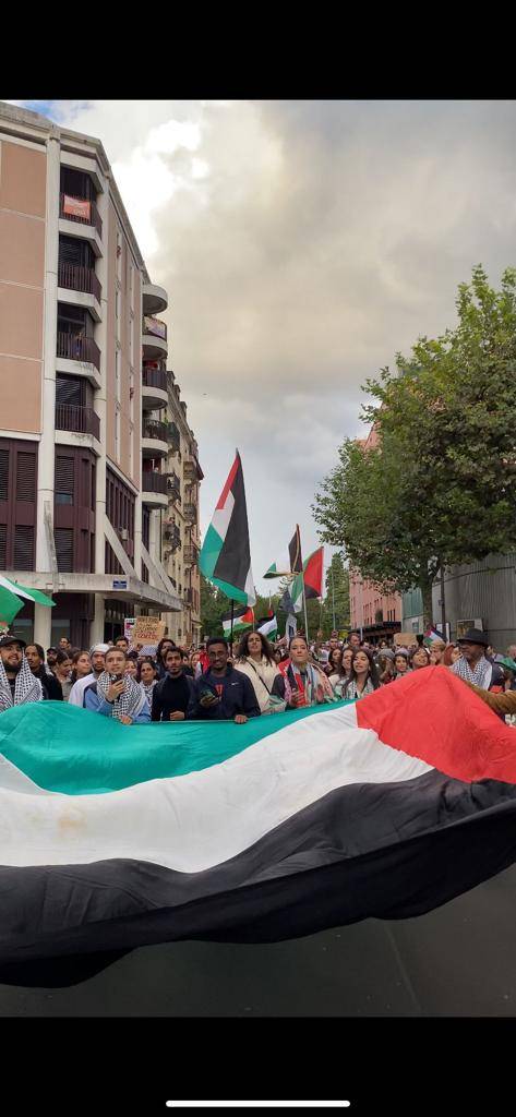 İsviçre'de Filistin'e destek gösterileri düzenlendi 5