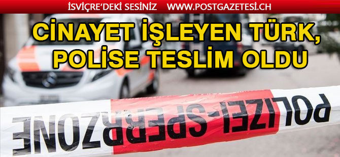 Cinayet işleyen Türk, polise teslim oldu