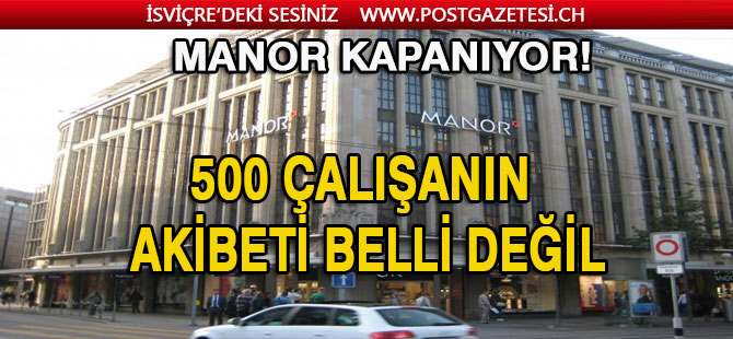 Manor pes etti!..  Bahnhofstrasse kapanıyor