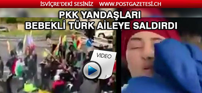 PKK yandaşları, içinde bebek olan Türk ailenin aracına saldırdı.