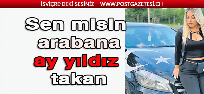 Aracında ay yıldız var diye gurbetçi kızın aracını kundakladılar