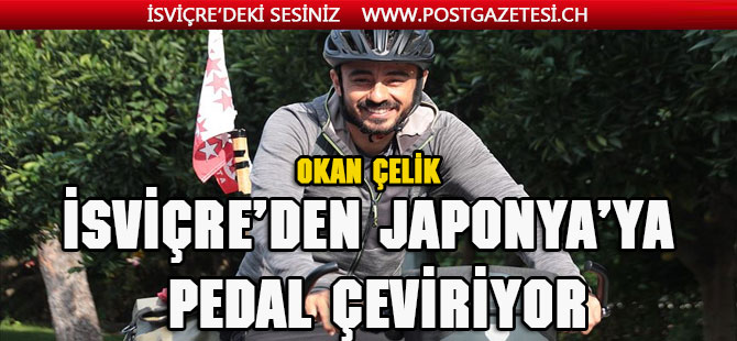 Babasının hastalığına dikkati çekmek için İsviçre'den Japonya'ya pedal çeviriyor