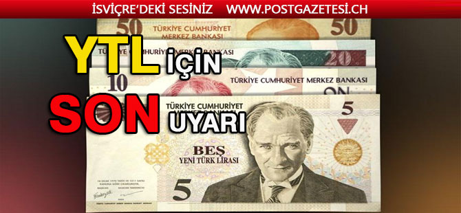 Merkez Bankası'ndan YTL İbareli Banknotlar İçin Son Uyarı