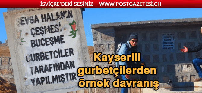 Kayserili gurbetçilerden örnek davranış