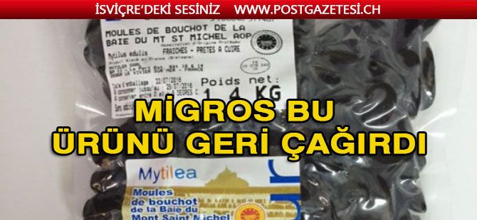 Migros, midye paketlerinin raflardan kaldırdı