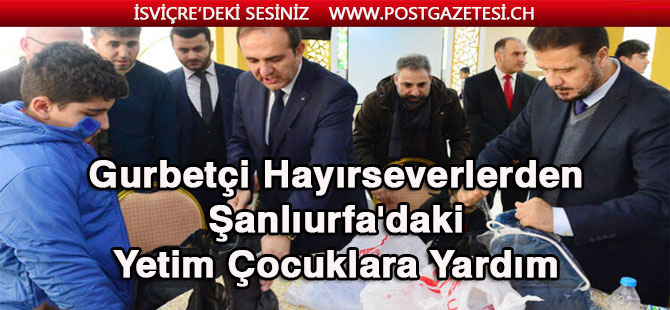 Gurbetçi hayırseverlerden yetim çocuklara yardım