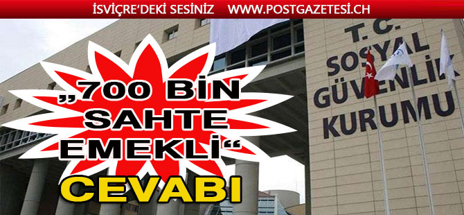 Sahte emeklilik iddialarına SGK’dan cevap