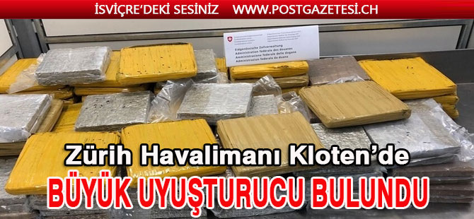 Kloten’de 80 kg Uyuşturucu bulundu