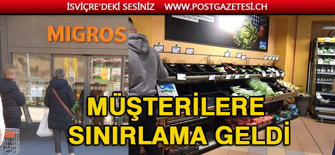 MARKETLERE GİRİŞE SINIRLAMA GELDİ