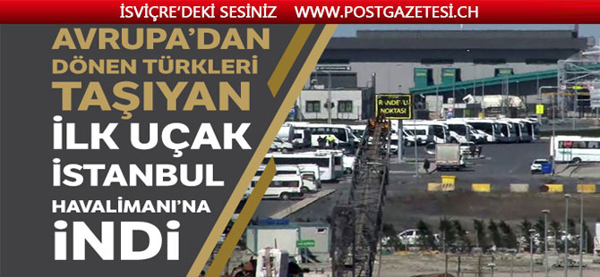 İlk uçak İstanbul Havalimanı’na indi