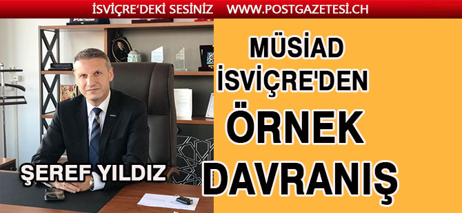 MÜSİAD İsviçre,  korona'ya karşı gönüllü seferberliği başlattı