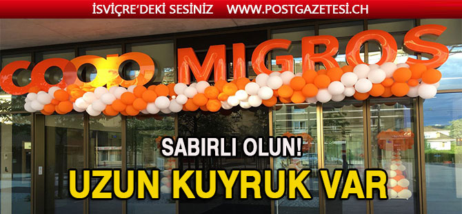 MİGROS VE COOP’LARDA UZUN KUYRUKLAR