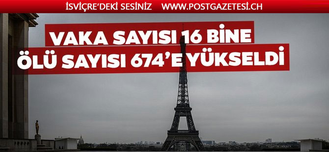 Fransa'da yeni tip koronavirüsten ölenlerin sayısı 860'a yükseldi