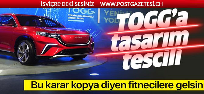 Avrupa Birliği'nden Türkiye'nin Otomobili'ne tasarım tescili