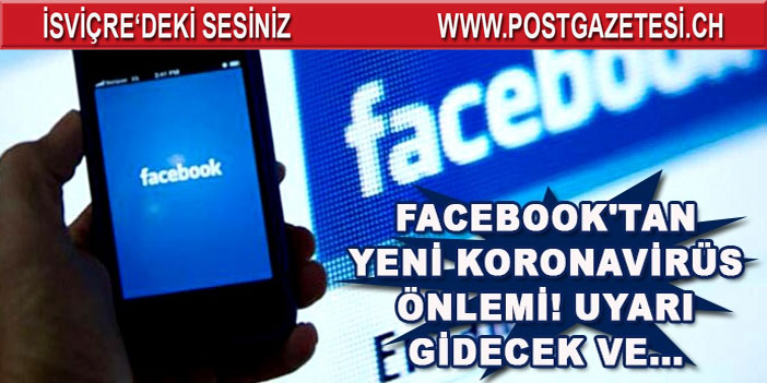 Facebook'tan yeni koronavirüs önlemi!