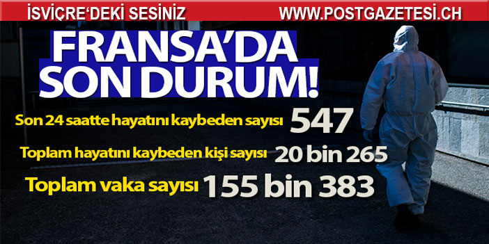 Fransa'da korona ölümleri 20 bini aştı!