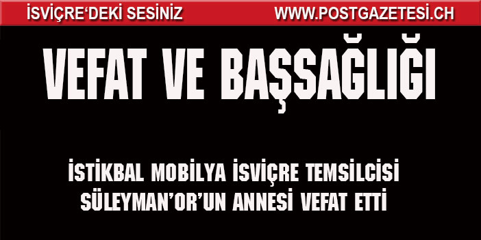 Vefat ve Başsağlığı