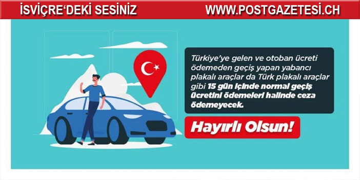 Otoyol ücretlerinde Yerli yabancı plaka farkı yoktur