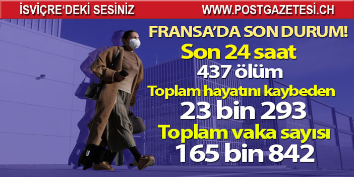 Fransa'da korona virüsten son 24 saatte 437 ölüm