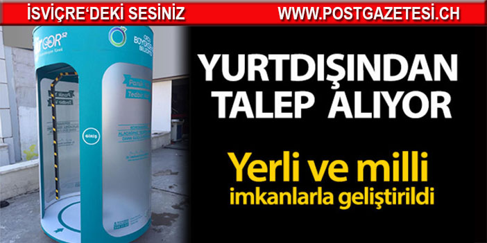 'Dezenfekte tüneli'ne yurt dışından talep