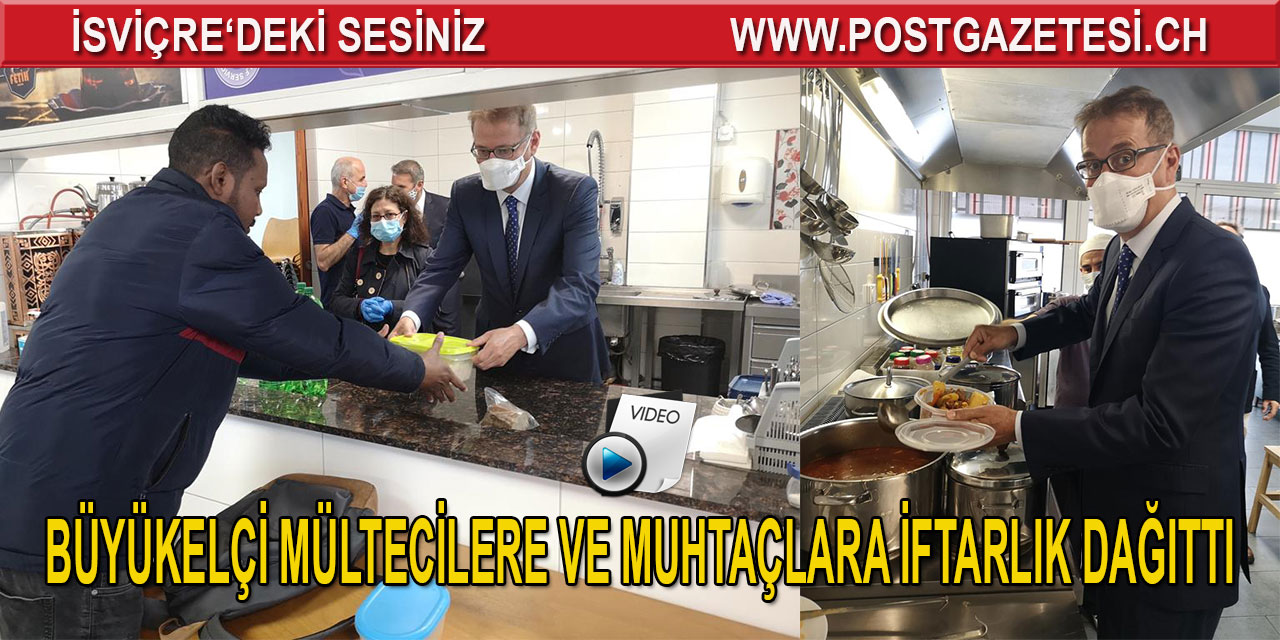 Büyükelçi mültecilere ve muhtaçlara iftarlık dağıttı