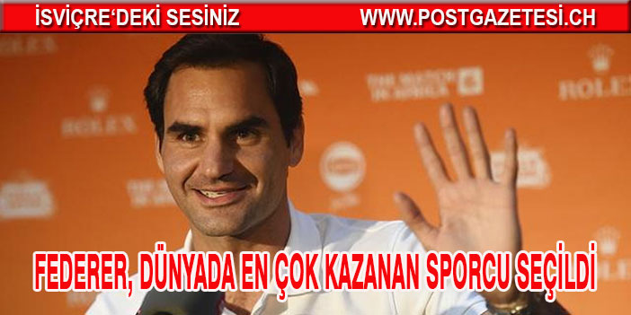 FEDERER, dünyada en çok kazanan sporcu seçildi