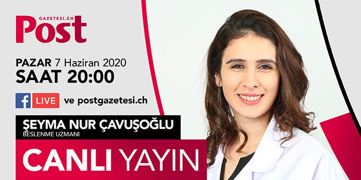 Canlı Yayın konuğumuz Beslenme uzmanı Şeyma Nur Çavuşoğlu