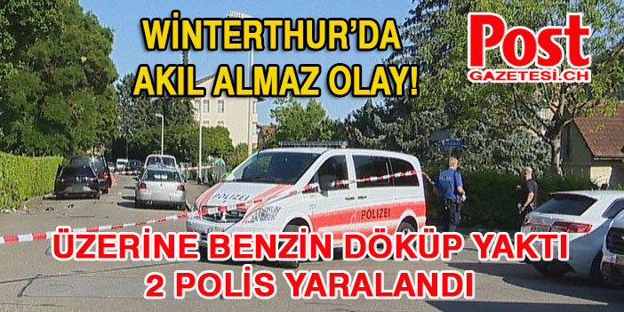 Polis'ten kaçtı..Kendini Yaktı..