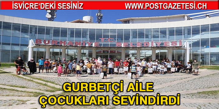 Gurbetçi, 100 çocuğu giydirerek sevindirdi.