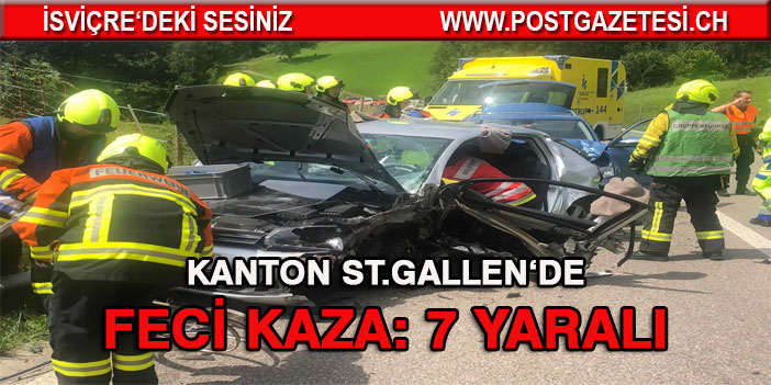 Ağır Trafik kazasında 7 kişi yaralandı