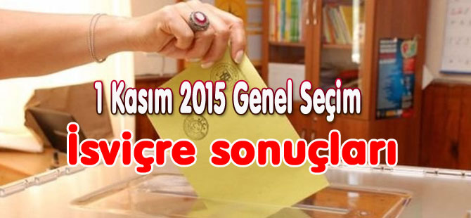 İsviçre 1 Kasım 2015 Genel Seçim Sonuçları