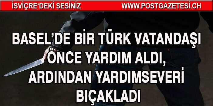 Yardım aldığı kişiyi takip edip bıçakla yaraladı ve tutuklandı