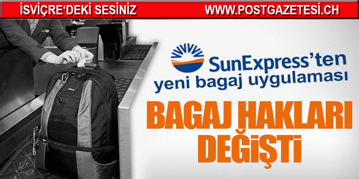 SunExpress Bagaj Haklarında Değişikliğe Gitti