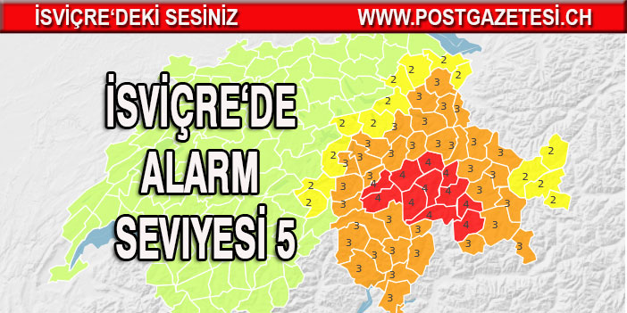 İSVİÇRE’DE ŞİDDETLİ YAĞMUR ALARMI