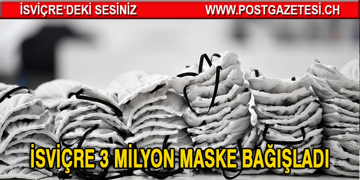 3 milyon maske bağışlandı