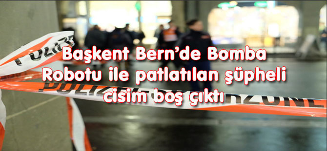 Bern'deki Bomba Alarmı asılsız çıktı