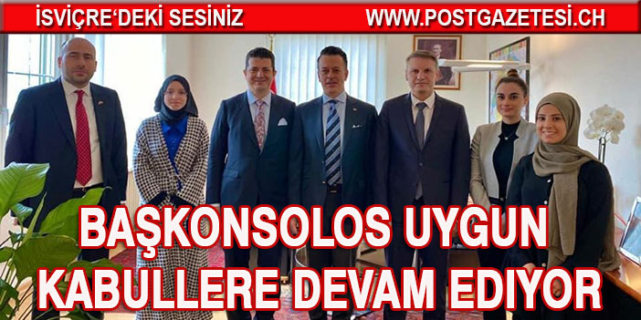 Başkonsolos Uygun, kabullere devam ediyor