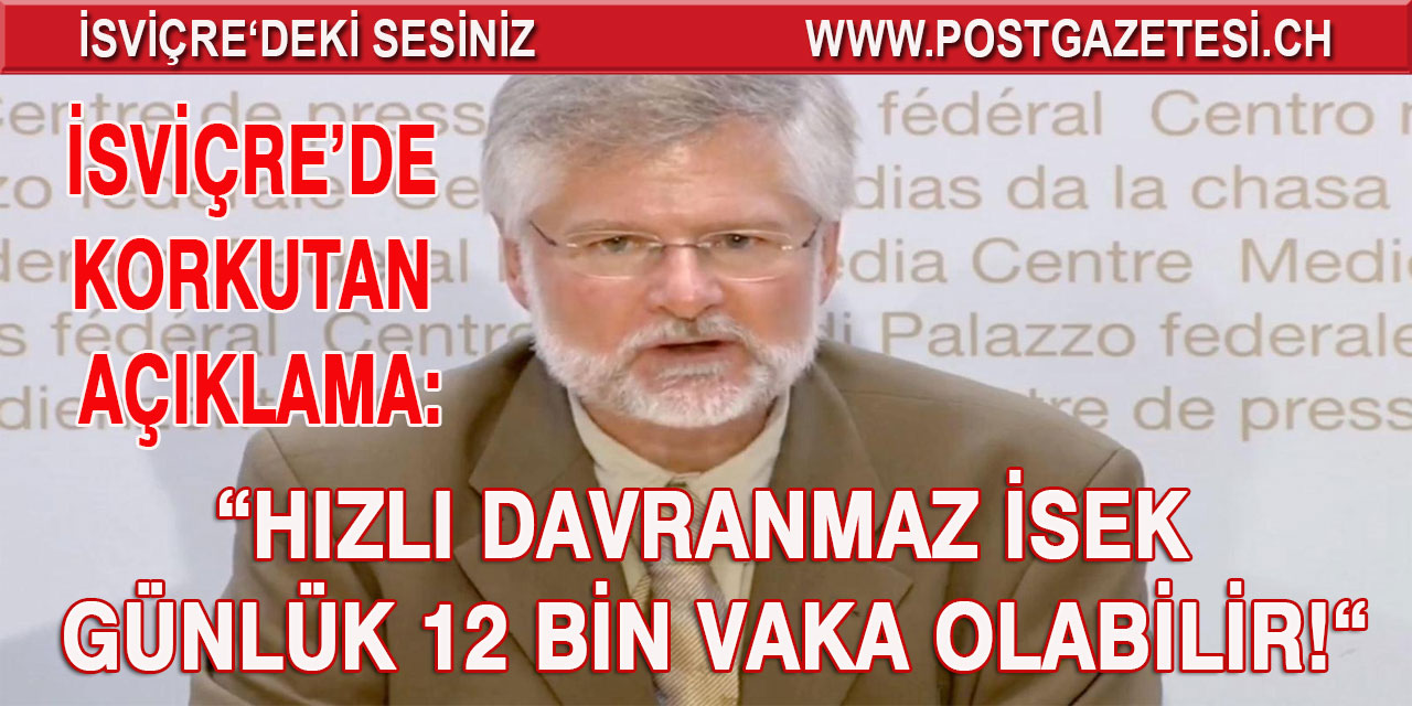 İsviçre’de ürküten açıklama Bilim kurulu Başkanı Ackermann’dan geldi