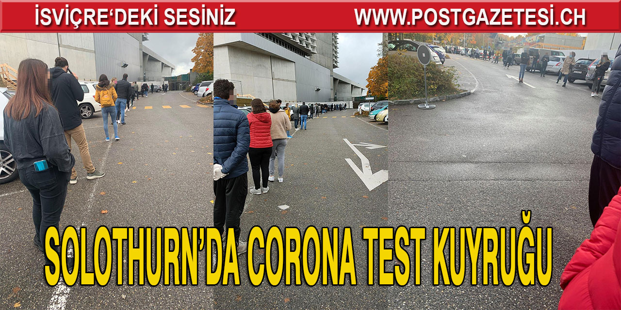 Corona testi yaptırabilmek için 3 saat beklediler