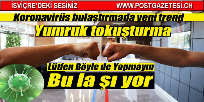 Yumruk tokuşturmada hastalık bulaştırıyor