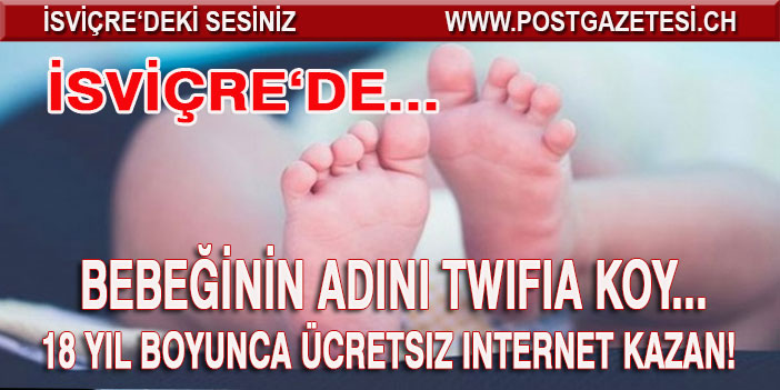 Bedava internet için bebeklerinin adını Twifia koydular