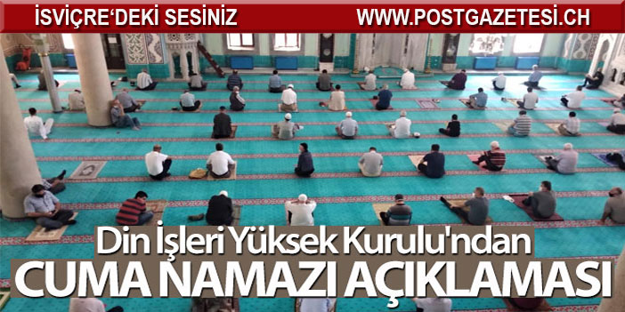 Din İşleri Yüksek Kurulu'ndan, cuma namazına ilişkin açıklama