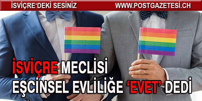 İsviçre’de meclis eşcinsel evliliğe ‘Evet’ dedi