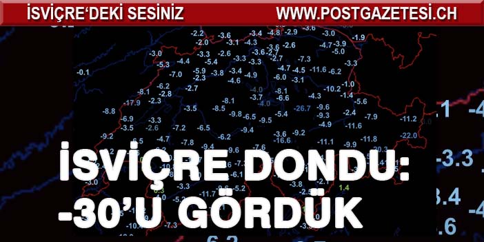 2020’NİN EN SOĞUK GECESİ: -30’U GÖRDÜK