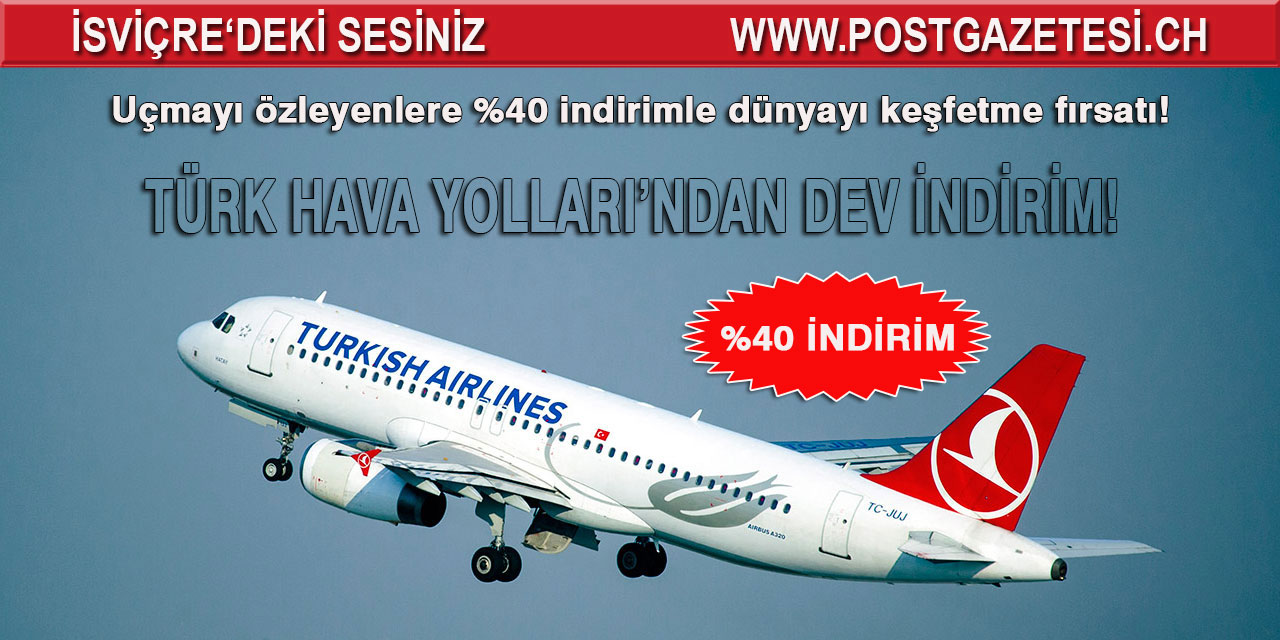 THY'den yurt dışı uçuşlarında yüzde 40 indirim