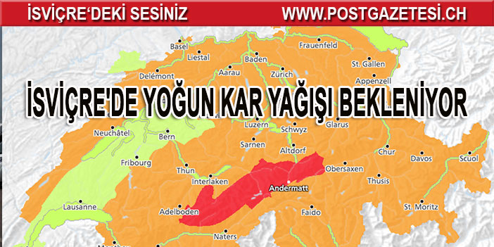 İSVİÇRE'DE YOĞUN KAR YAĞIŞI BEKLENİYOR