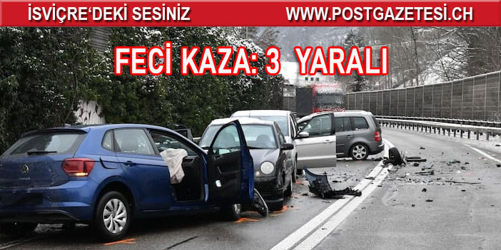 FECİ KAZA: 3 YARALI